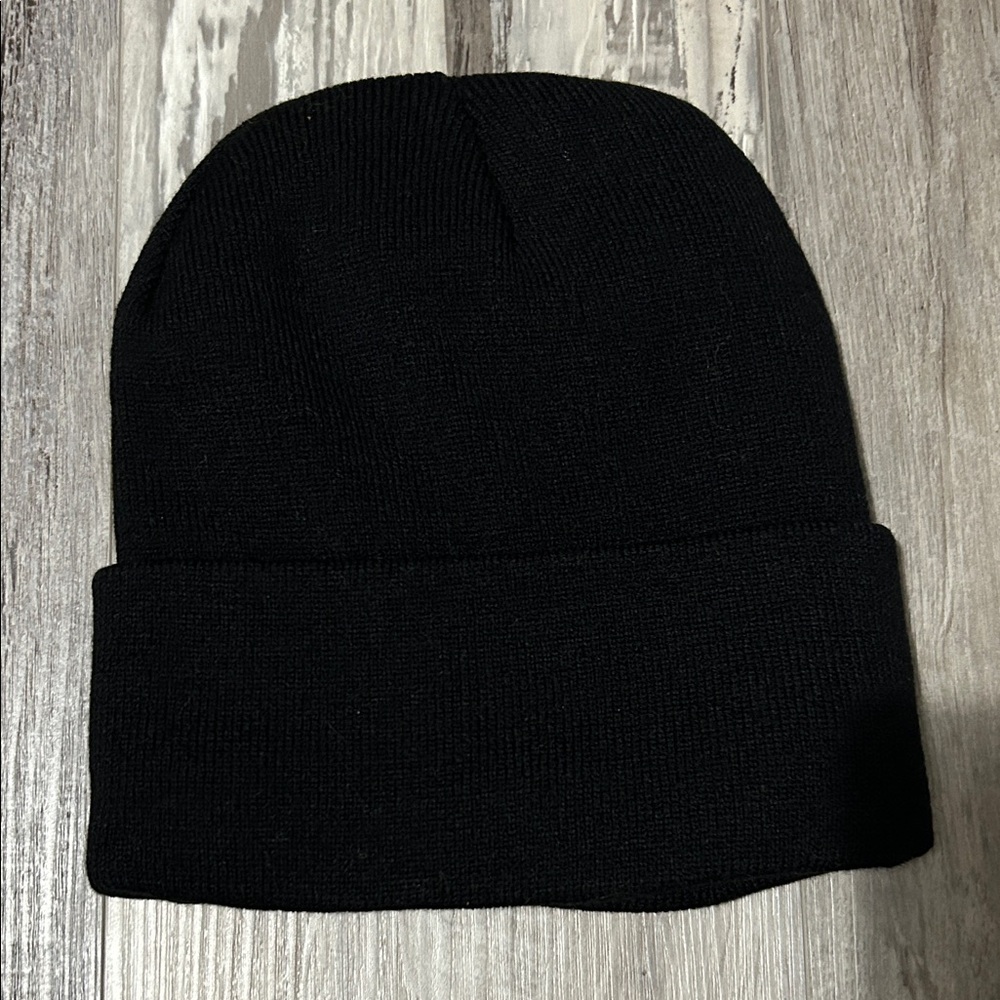 Satin Lined Black Knit Beanie
